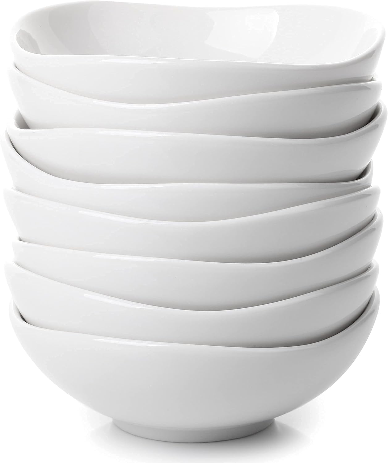 Brew To A Tea BTaT- Dipping Bowls, 5 oz, Set of 8, White Dip Bowls