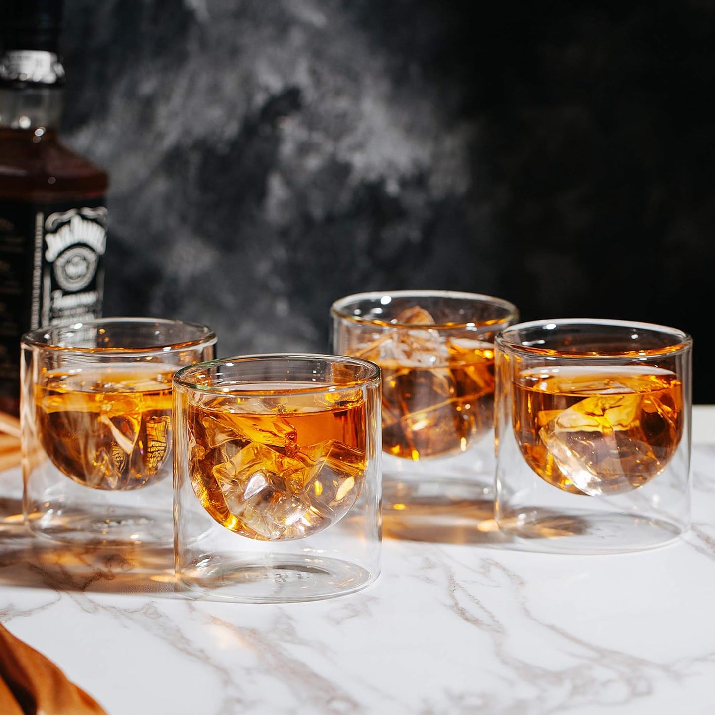 BTaT- Double wall glass, Set of 4, 5 oz (150 ml), Insulated Drinking Glasses