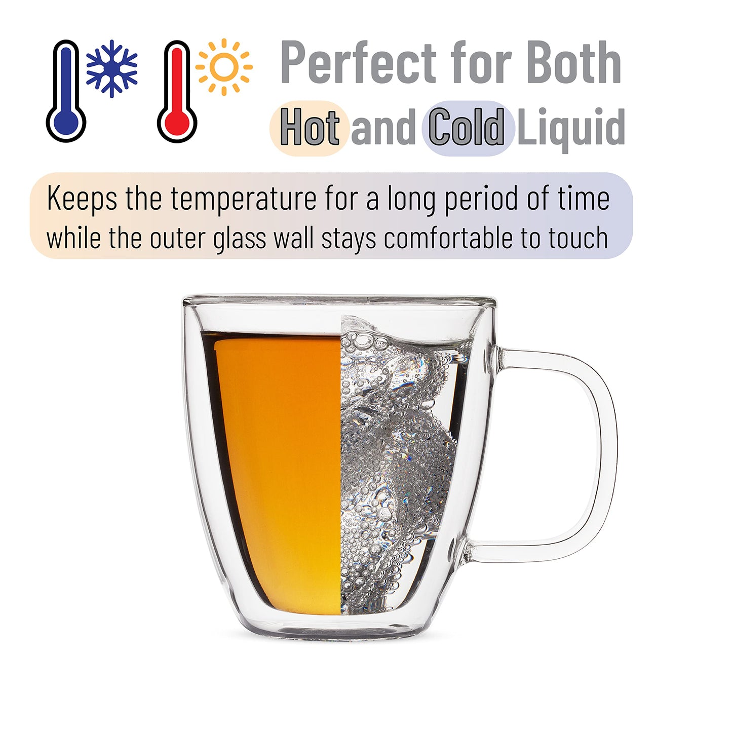 BTaT- Small Espresso Cups, Demitasse Cups, Set of 6 (2.0 oz, 60 ml), Glass Coffee Mugs, Double Wall Glass Cups, Cappuccino Cups, Latte Cups, Clear Coffee Cup, Tea Glass