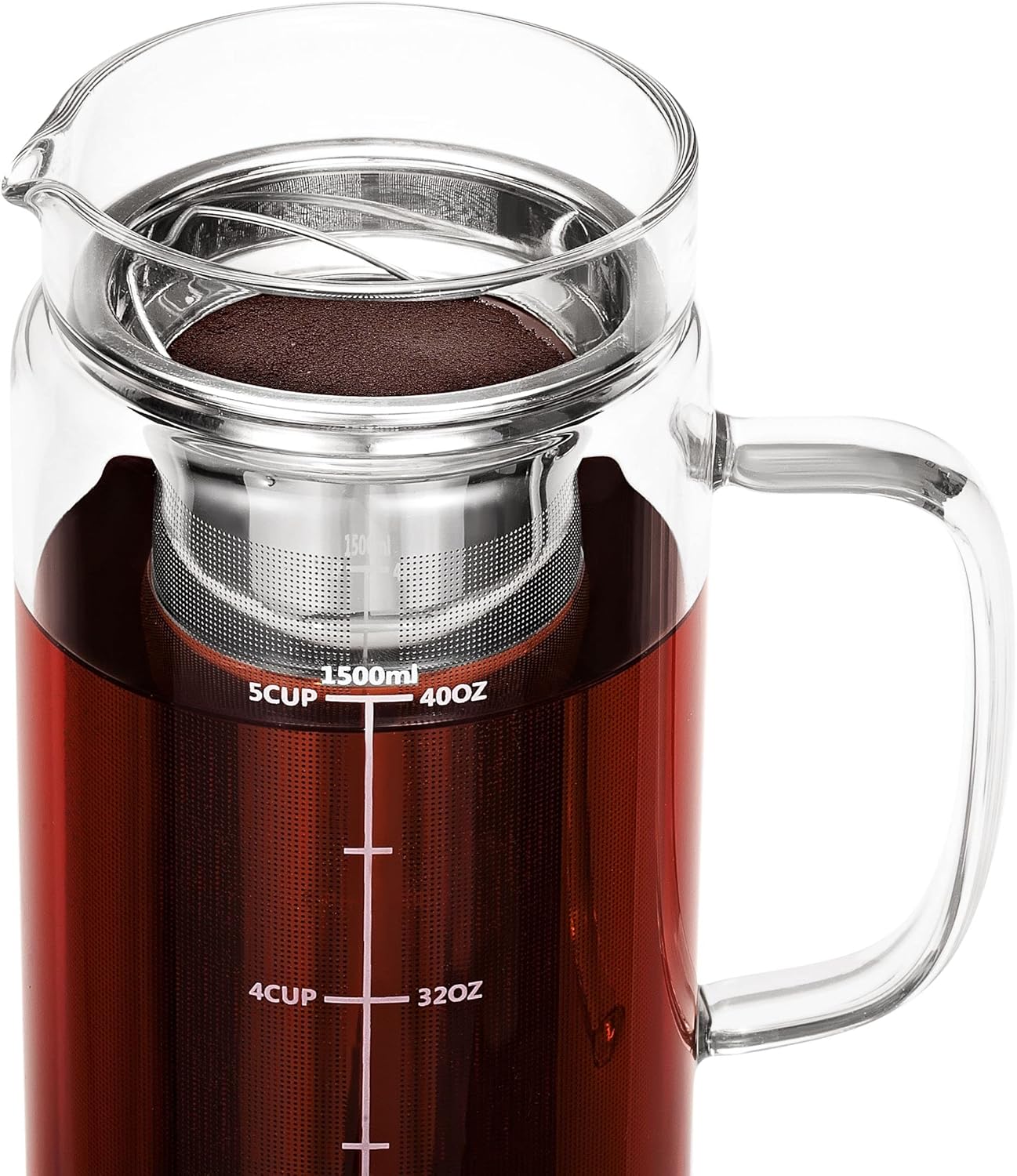 BTaT- Cold Brew Coffee Maker, Iced Coffee Maker, 1.5 Quart, 48 oz