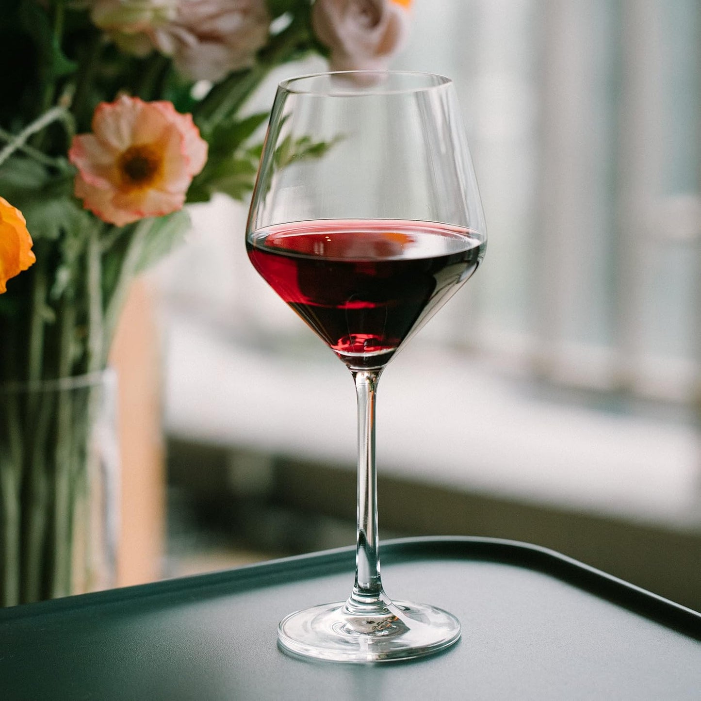 Btat- Wine Glass Set, Set of 12, 15 oz, Wine Glasses with Stem, Long Stem Wine Glasses