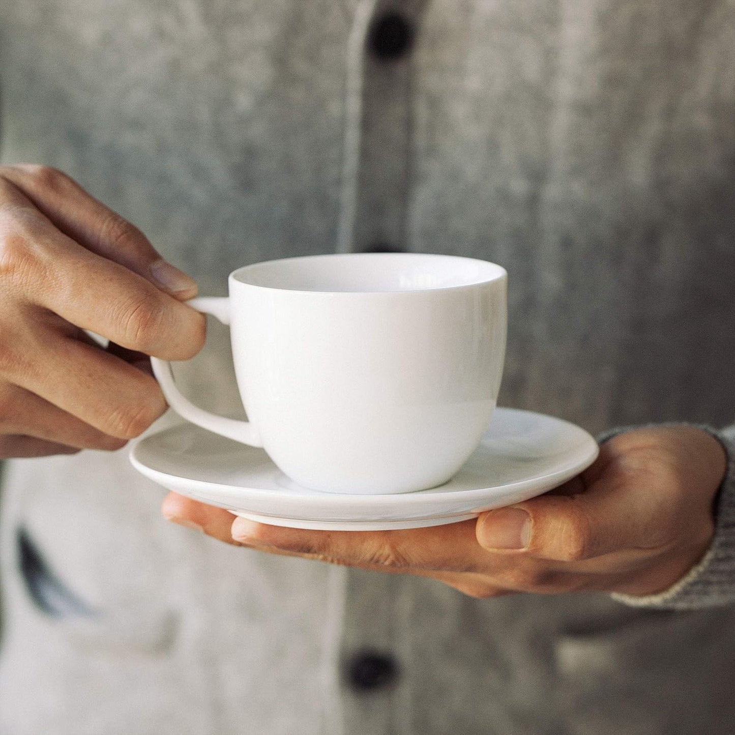 BTaT- Tea Cups, Tea Cups and Saucers Set of 6, 7oz