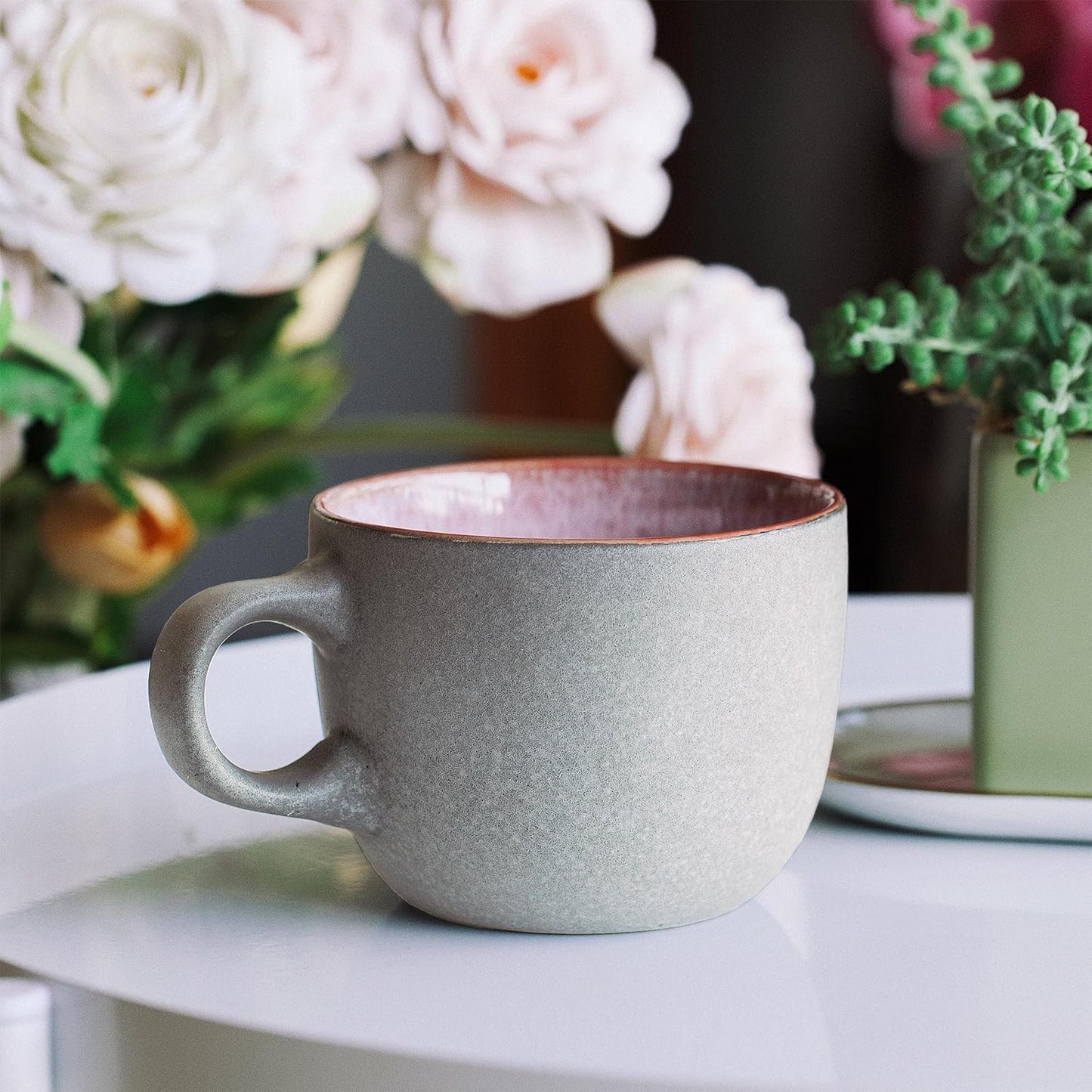 BTaT- Coffee Mugs Set of 6, 14 oz, Coffee Cups Ceramic, Ceramic Coffee Cups, Mug Sets