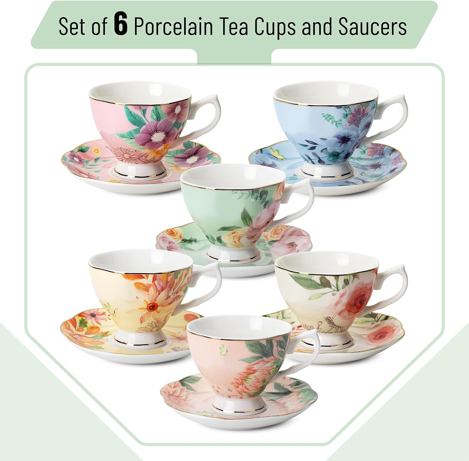 Tea hot set of 6