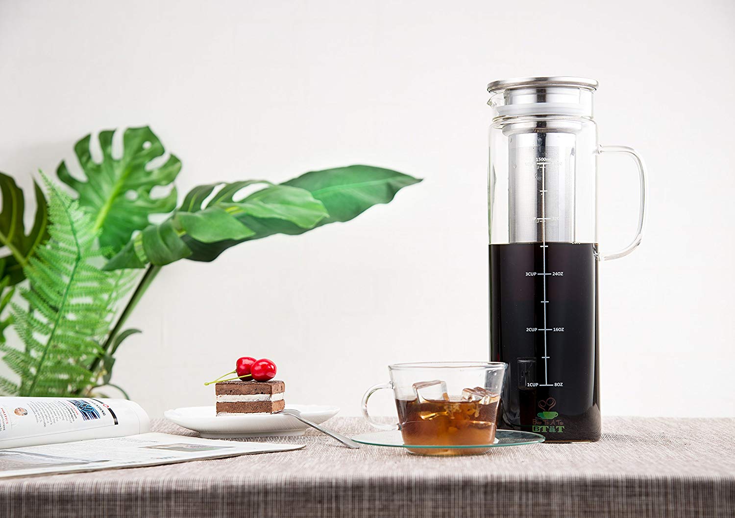 1-Gallon Cold Brew Coffee Maker and Dispenser by “Brew To A Tea