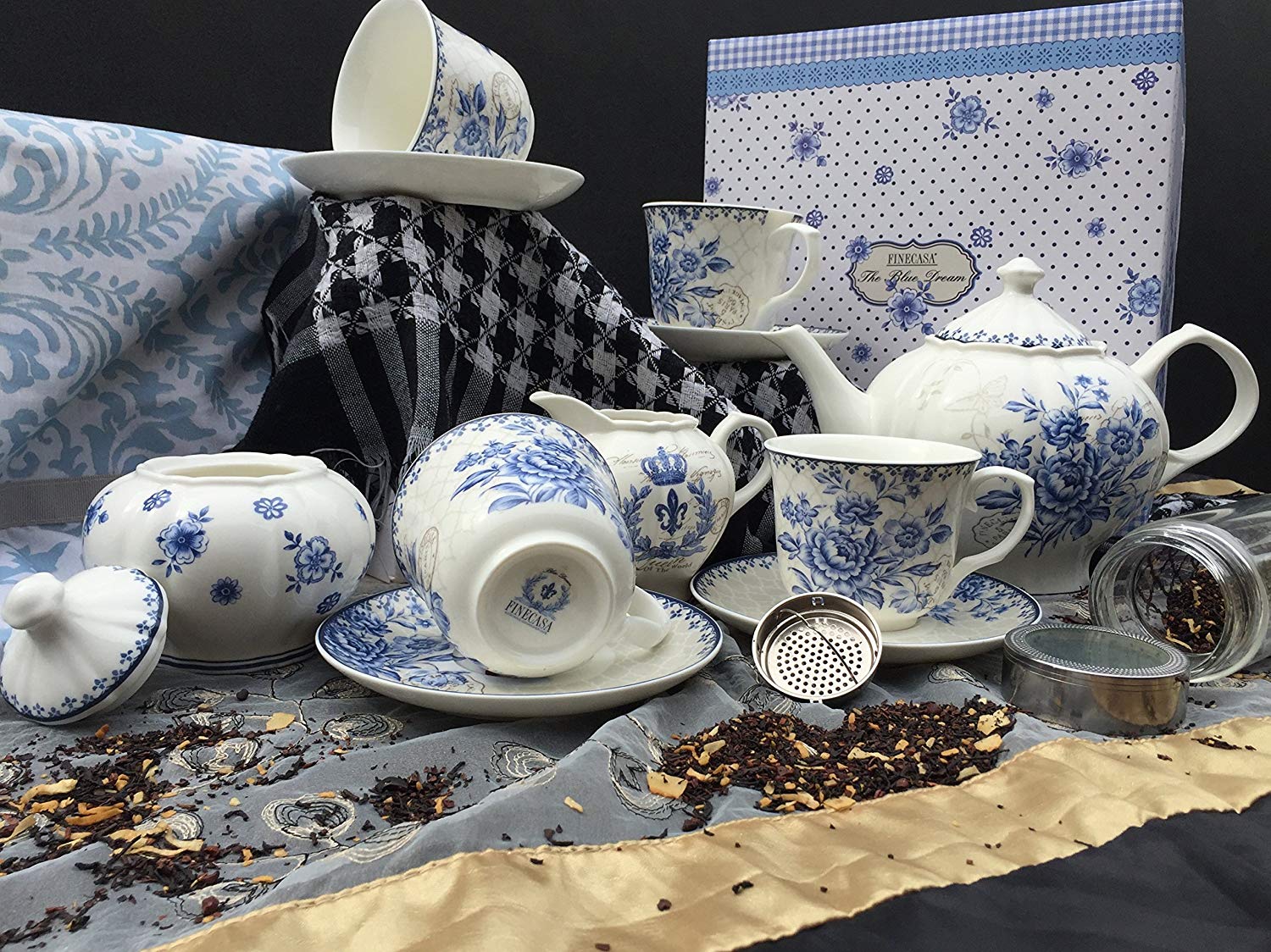 Tea Set - Tea Pot & Tea Cup Btrfly Org Sandb 1 Set Kudu Arts