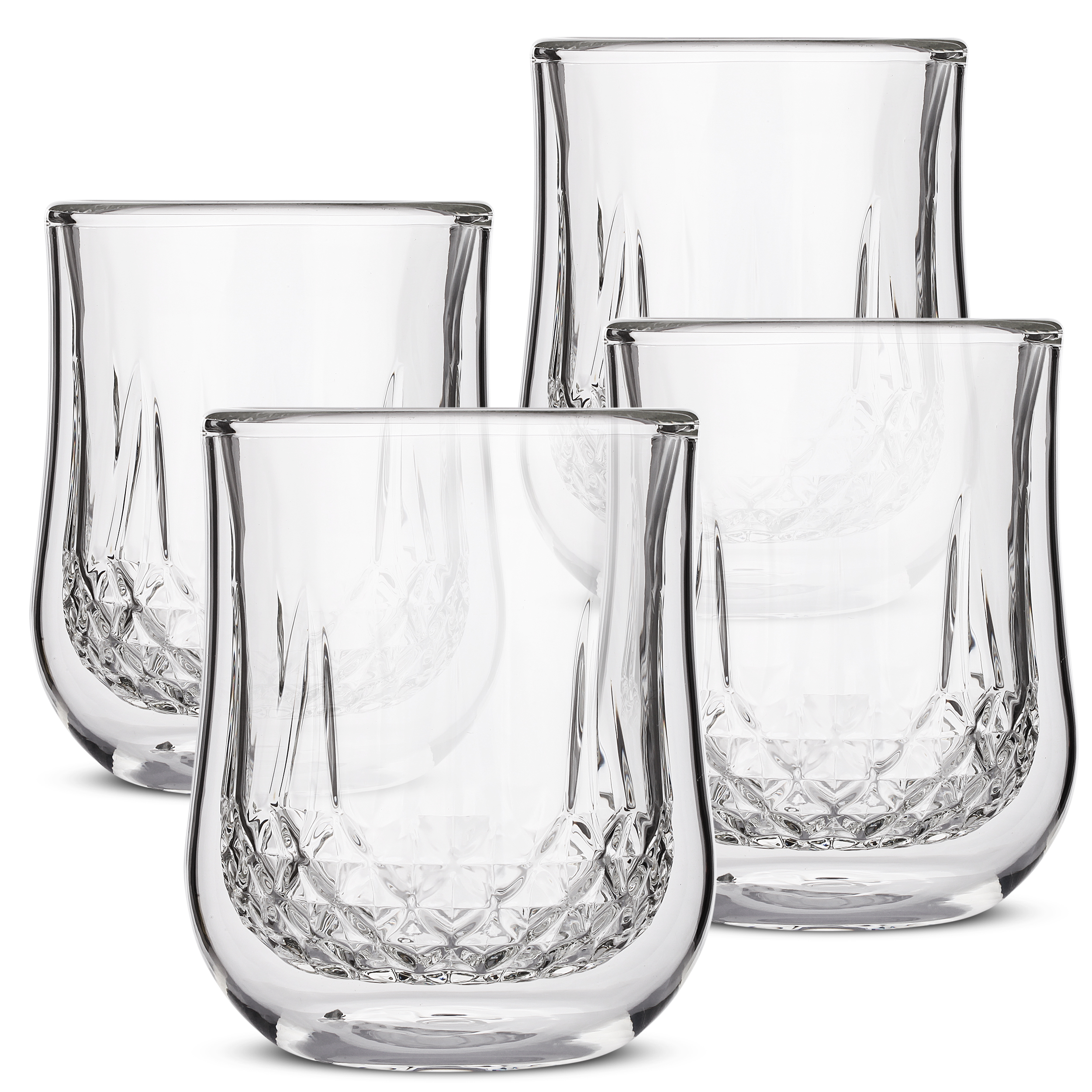 BTaT- Whiskey Glasses Double Wall, Bourbon Glasses, Set of 4, Cocktail  Glasses, Scotch Glasses, Old …See more BTaT- Whiskey Glasses Double Wall