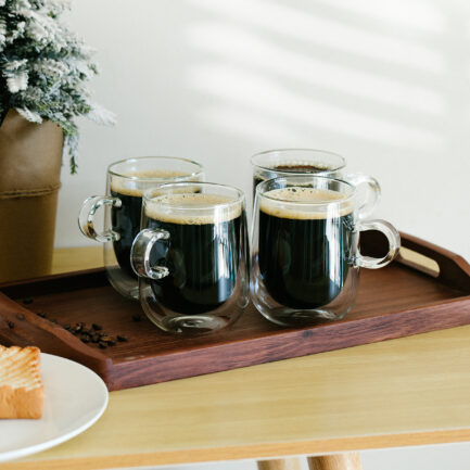 BTaT- Insulated Coffee Mugs, Glass Tea Mugs, Set of 4 (12 oz, 350 ml),  Double Wall Glass Coffee Cups…See more BTaT- Insulated Coffee Mugs, Glass  Tea